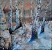 Winter River and Birches